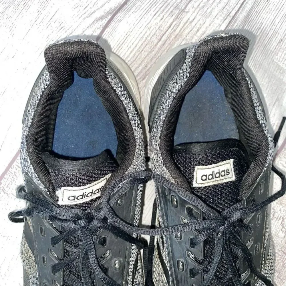Adidas men 13 running shoe black and white